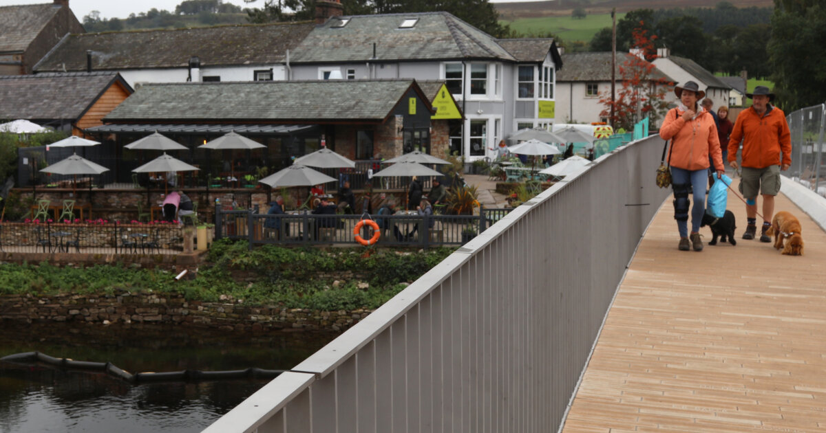 New Pooley Bridge open to pedestrians News Knight Architects