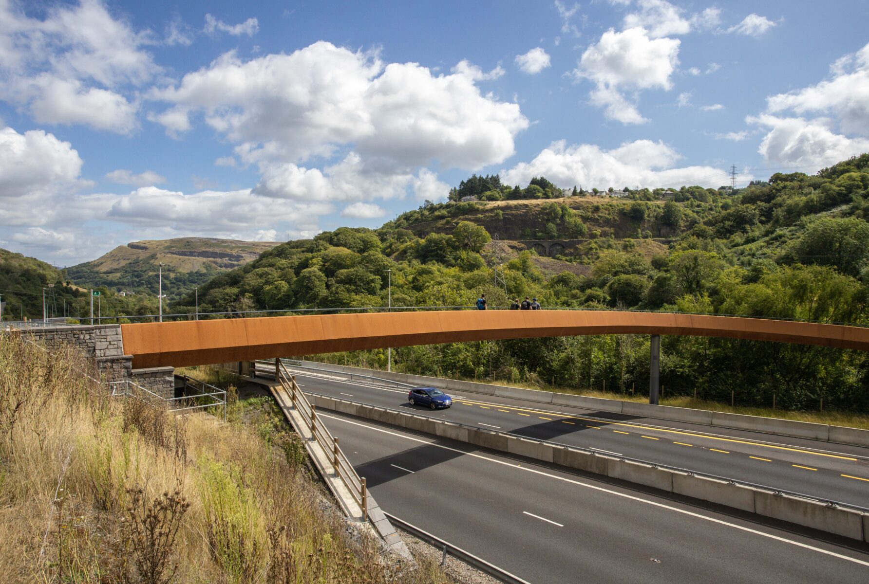 A465 Heads of the Valleys Road - Footbridges - Bridges - Knight Architects